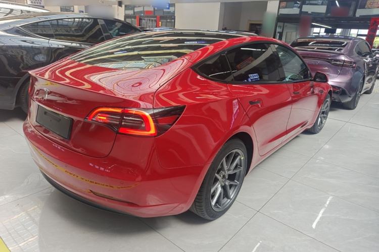 Used Tesla Model 3 2021 Standard Range Rear-Drive Upgraded Version Rear Right 45 Deg