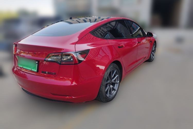 Used Tesla Model 3 2021 Standard Range Rear-Drive Upgraded Version Rear Right 45 Deg