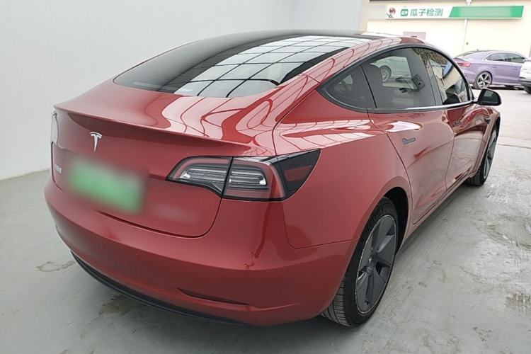 Used Tesla Model 3 2021 Standard Range Rear-Wheel Drive Upgraded Version 3D6 Rear Right 45 Deg