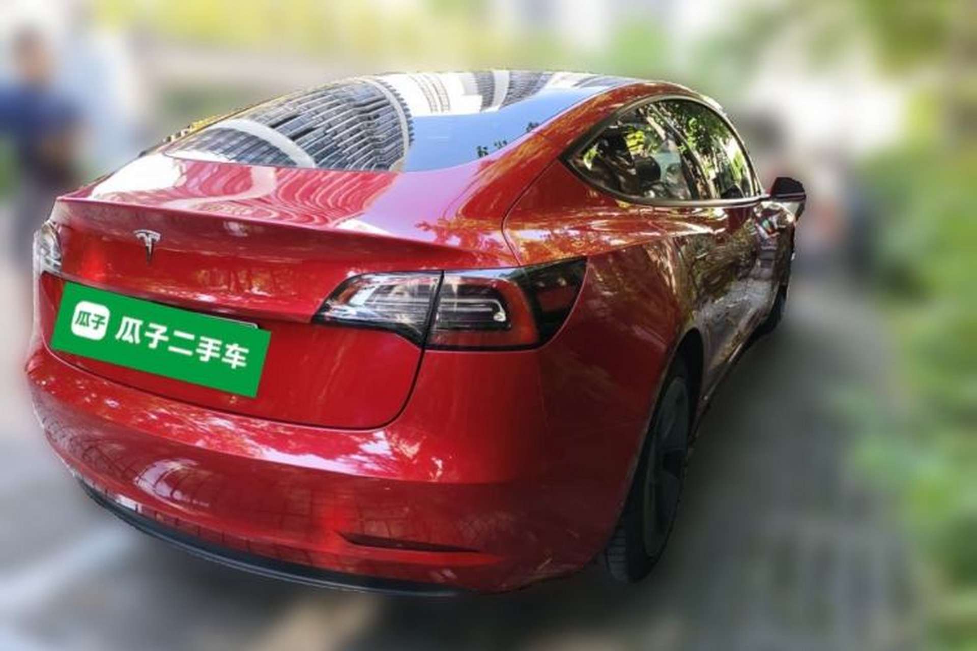 Used Tesla Model 3 2021 Standard Range Rear-Drive Upgraded Version Rear Right 45 Deg
