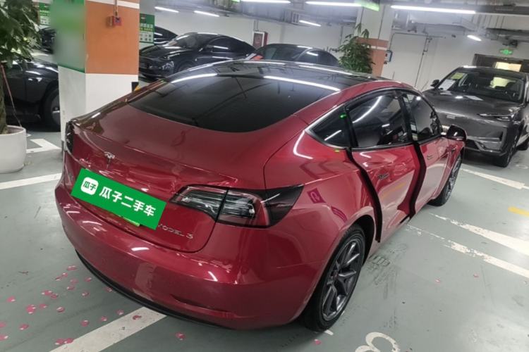 Used Tesla Model 3 2021 Standard Range Rear-Wheel Drive Upgraded Version 3D6 Rear Right 45 Deg