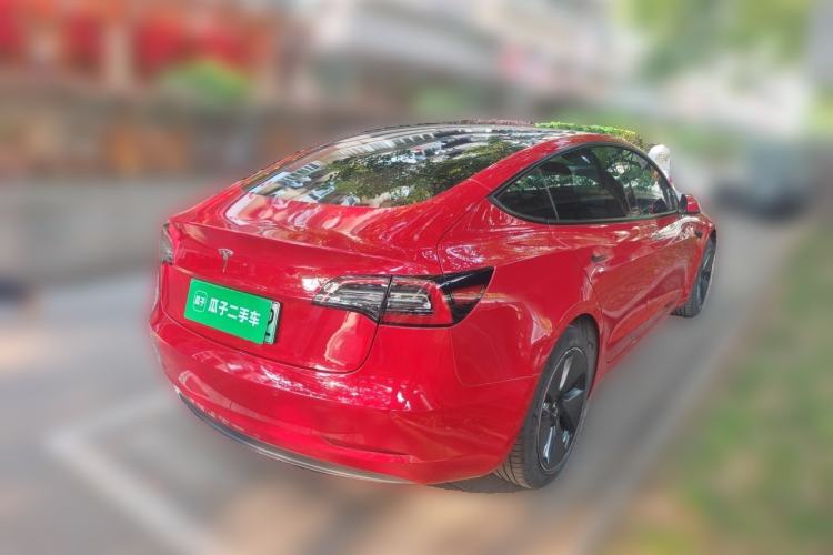 Used Tesla Model 3 2021 Standard Range Rear-Drive Upgraded Version Rear Right 45 Deg
