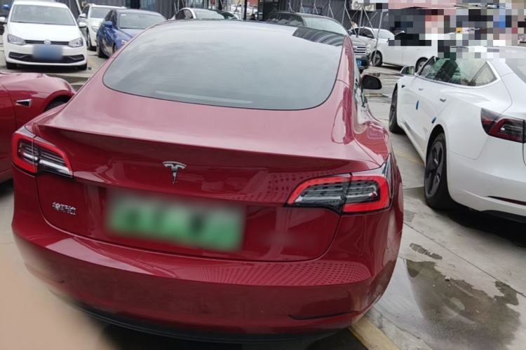 Used Tesla Model 3 2021 Revised Version Standard Range Rear-Wheel Drive Upgraded Edition 3D1 Rear Right 45 Deg