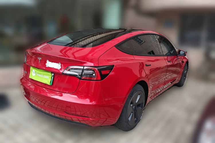 Used Tesla Model 3 2021 Revised Version Standard Range Rear-Wheel Drive Upgraded Edition 3D1 Rear Right 45 Deg