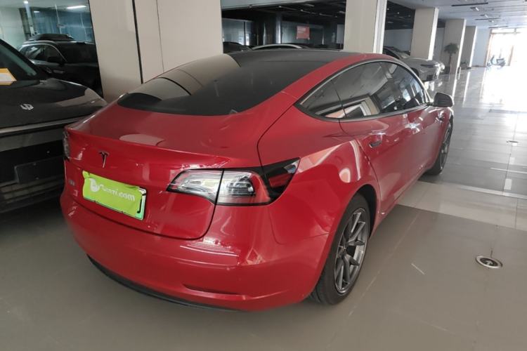 Used Tesla Model 3 2021 Standard Range Rear-Wheel Drive Upgraded Version 3D6 Rear Right 45 Deg