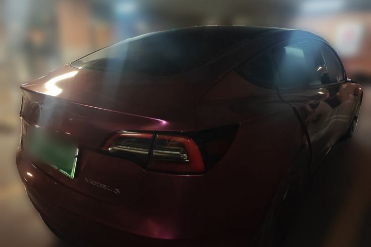 Used Tesla Model 3 2021 Standard Range Rear-Drive Upgraded Version Rear Right 45 Deg