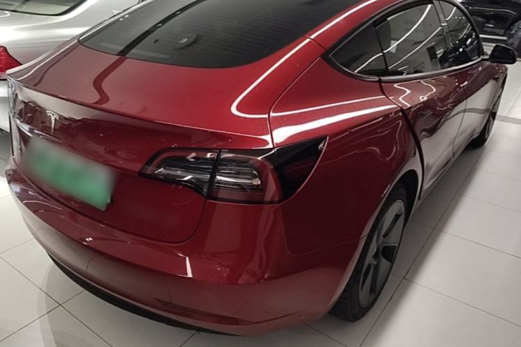 Used Tesla Model 3 2021 Standard Range Rear-Wheel Drive Upgraded Version 3D6 Rear Right 45 Deg