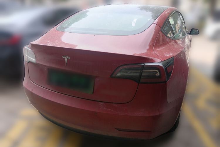 Used Tesla Model 3 2021 Standard Range Rear-Drive Upgraded Version Rear Right 45 Deg