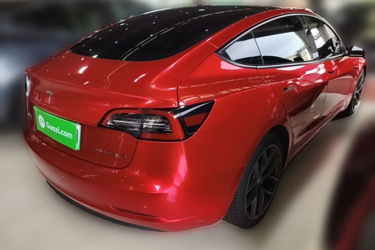 Used Tesla Model 3 2021 Performance High-Performance All-Wheel-Drive Version 3D6 Rear Right 45 Deg