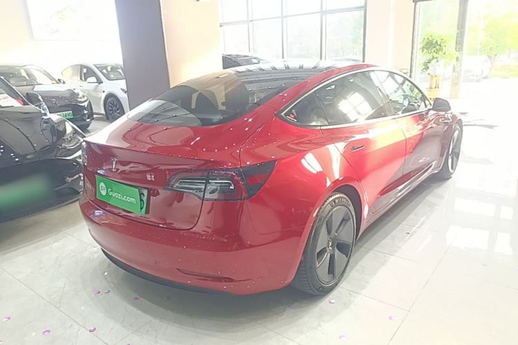 Used Tesla Model 3 2021 Standard Range Rear-Drive Upgraded Version Rear Right 45 Deg