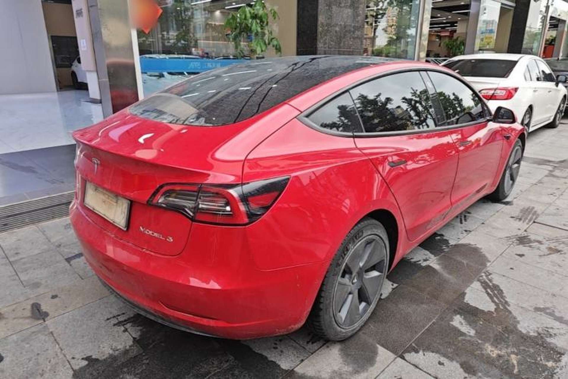 Used Tesla Model 3 2021 Standard Range Rear-Wheel Drive Upgraded Version 3D6 Rear Right 45 Deg