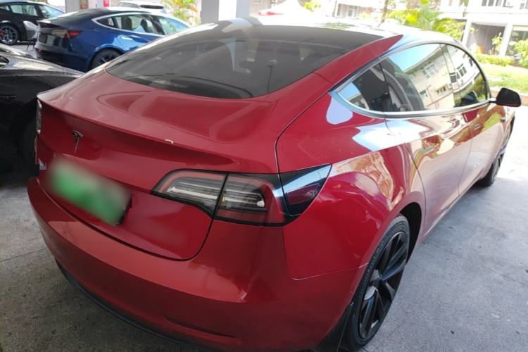 Used Tesla Model 3 2021 Revised Version Standard Range Rear-Wheel Drive Upgraded Edition 3D1 Rear Right 45 Deg