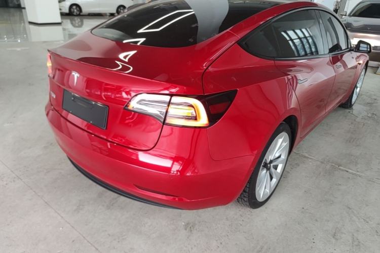 Used Tesla Model 3 2021 Standard Range Rear-Drive Upgraded Version Rear Right 45 Deg