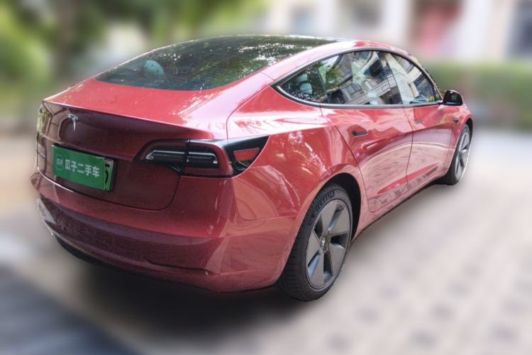 Used Tesla Model 3 2021 Standard Range Rear-Wheel Drive Upgraded Version 3D6 Rear Right 45 Deg
