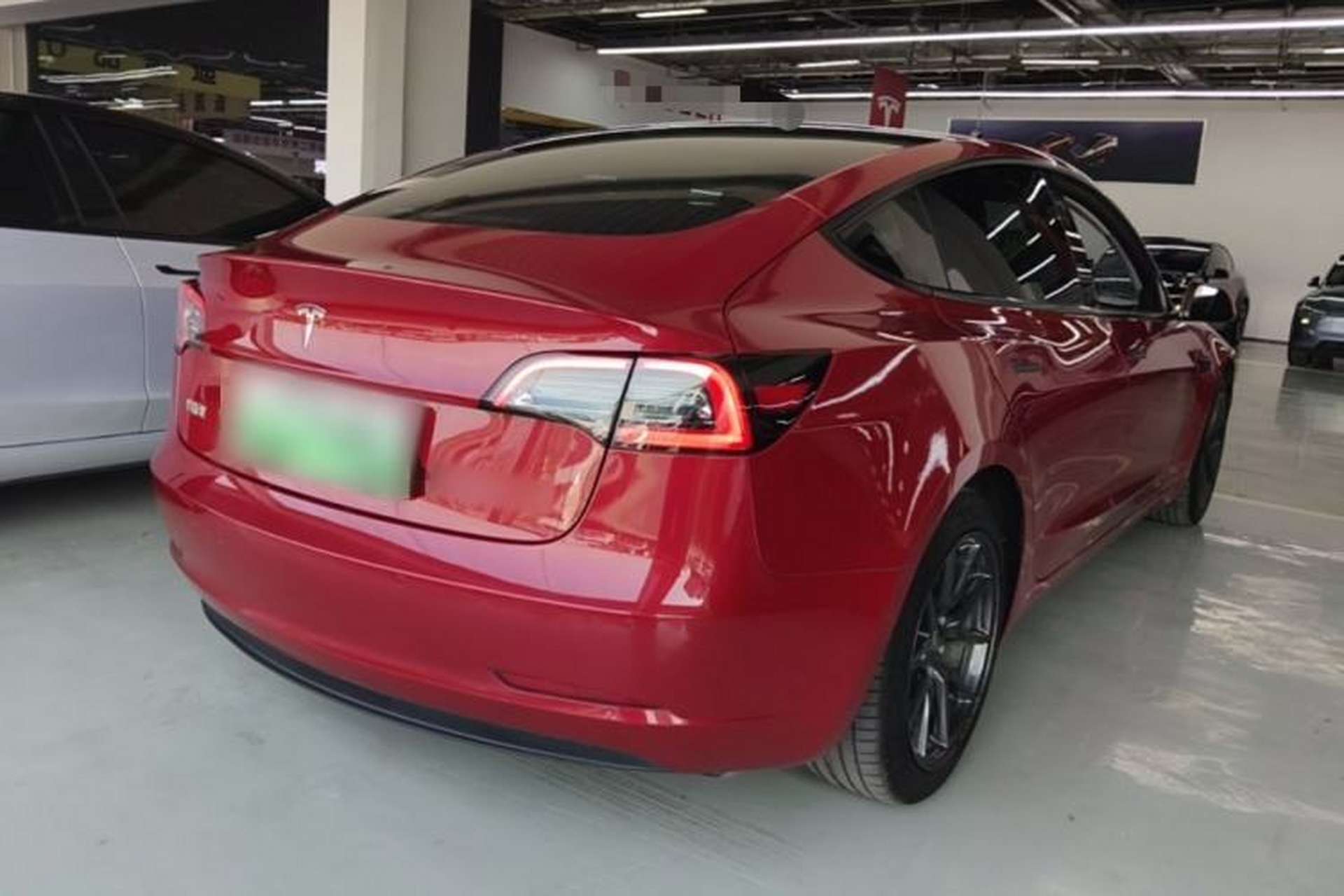 Used Tesla Model 3 2021 Standard Range Rear-Drive Upgraded Version Rear Right 45 Deg