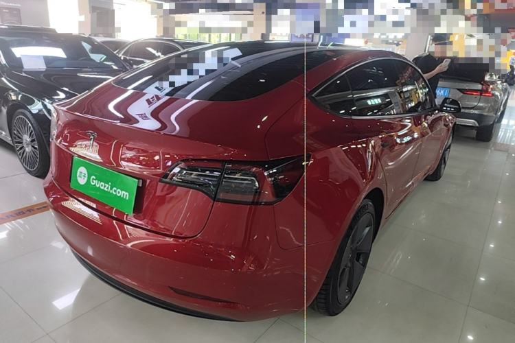 Used Tesla Model 3 2021 Revised Version Standard Range Rear-Wheel Drive Upgraded Edition 3D1 Rear Right 45 Deg