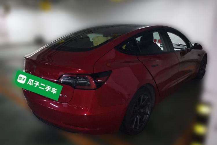 Used Tesla Model 3 2021 Standard Range Rear-Drive Upgraded Version Rear Right 45 Deg