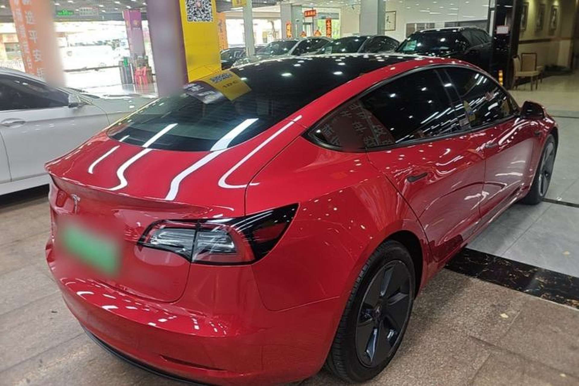 Used Tesla Model 3 2021 Revised Version Standard Range Rear-Wheel Drive Upgraded Edition 3D1 Rear Right 45 Deg