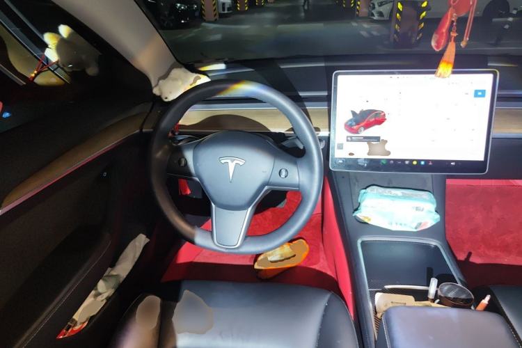 Used Tesla Model 3 2021 Standard Range Rear-Wheel Drive Upgraded Version 3D6 Steering Wheel