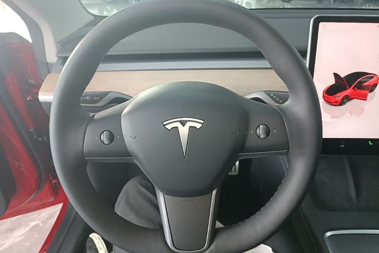 Used Tesla Model 3 2021 Revised Version II – Performance High-Performance All-Wheel-Drive Edition Steering Wheel