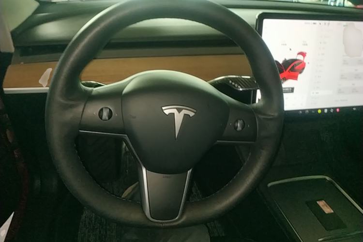 Used Tesla Model 3 2021 Performance High-Performance All-Wheel-Drive Version Steering Wheel