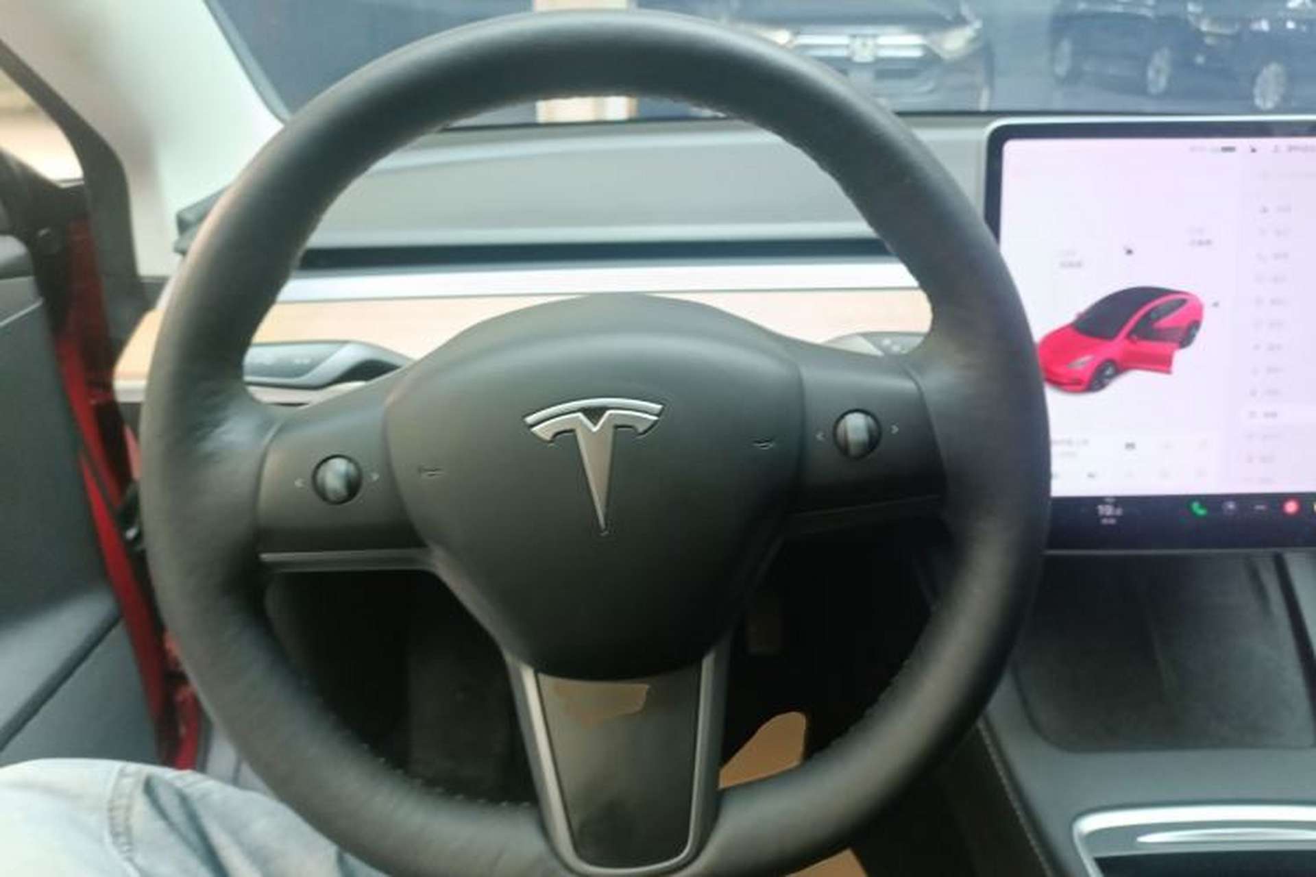 Used Tesla Model 3 2021 Standard Range Rear-Wheel Drive Upgraded Version 3D6 Steering Wheel