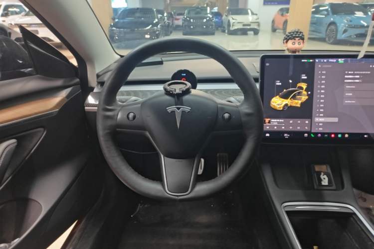 Used Tesla Model 3 2021 Performance High-Performance All-Wheel-Drive Version Steering Wheel