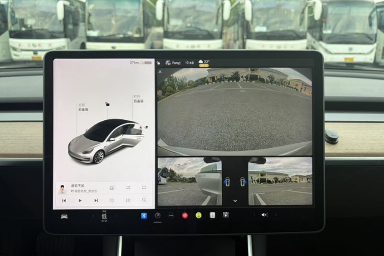 Used Tesla Model 3 2021 Standard Range Rear-Drive Upgraded Version Audio And AC Panel