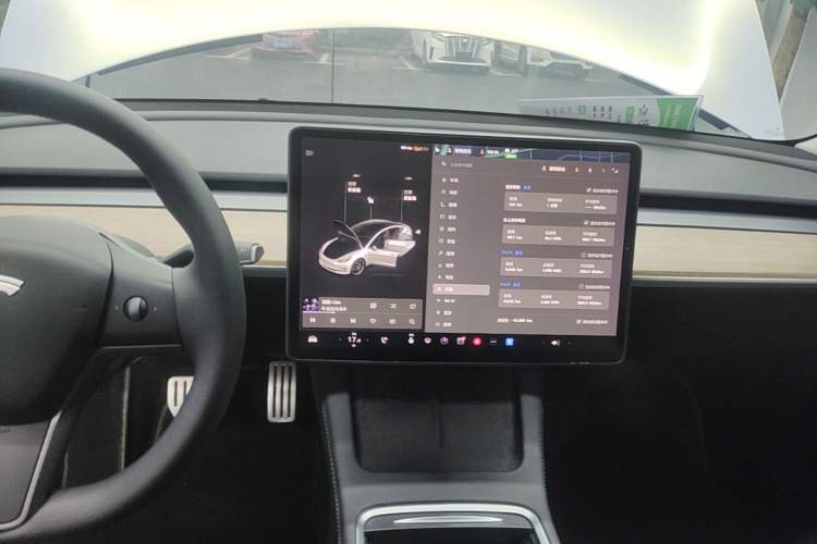Used Tesla Model 3 2021 Performance High-Performance All-Wheel-Drive Version Audio And AC Panel