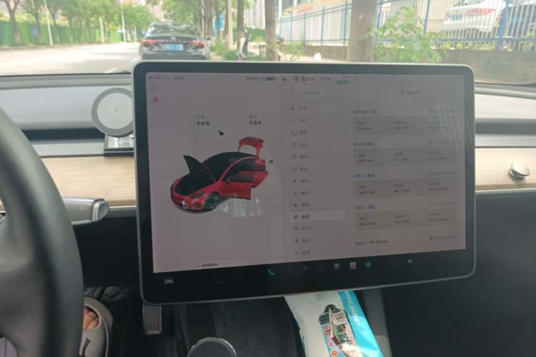 Used Tesla Model 3 2021 Revised Version Standard Range Rear-Wheel Drive Upgraded Edition 3D1 Audio And AC Panel