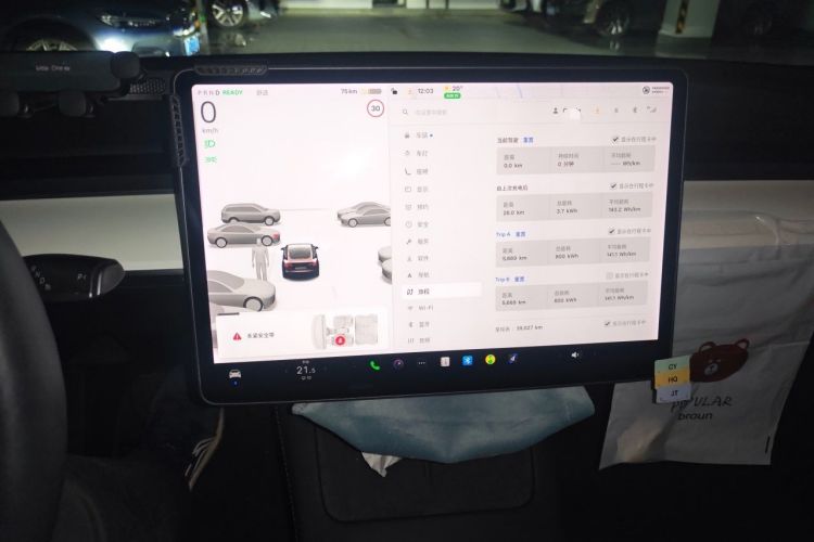 Used Tesla Model 3 2021 Standard Range Rear-Drive Upgraded Version Audio And AC Panel