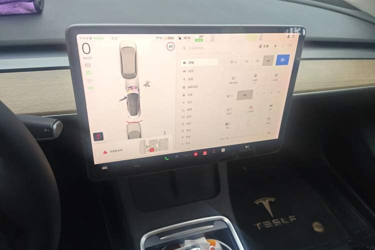 Used Tesla Model 3 2021 Revised Version Standard Range Rear-Wheel Drive Upgraded Edition 3D1 Audio And AC Panel