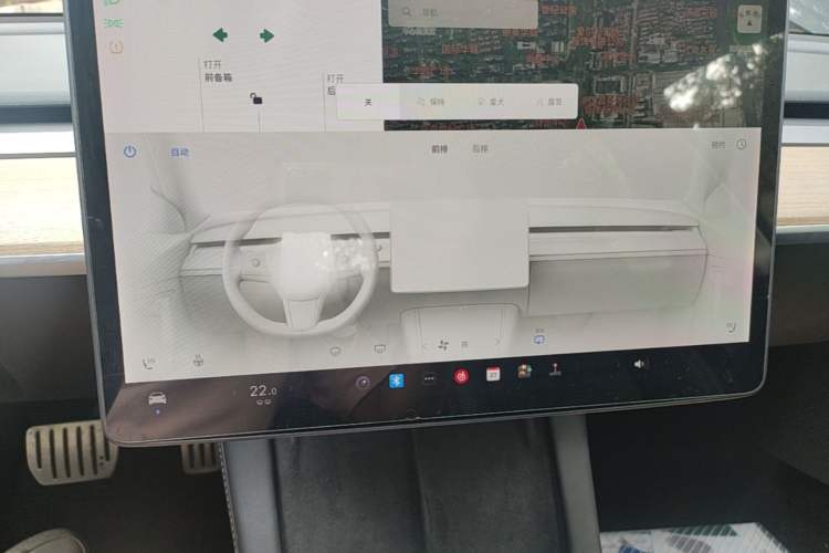 Used Tesla Model 3 2021 Performance High-Performance All-Wheel-Drive Version Audio And AC Panel