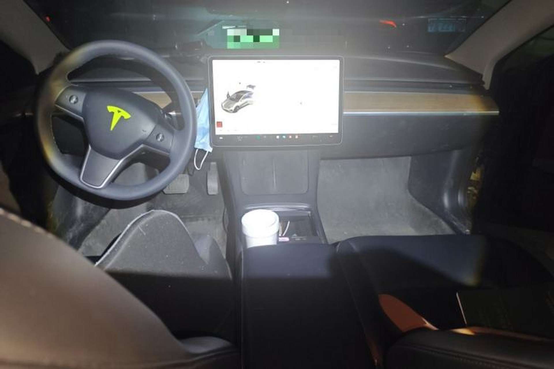 Used Tesla Model 3 2021 Revised Version Standard Range Rear-Wheel Drive Upgraded Edition 3D1 Center Console