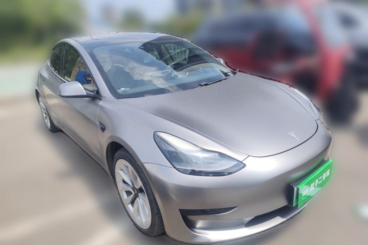 Used Tesla Model 3 2021 Standard Range Rear-Drive Upgraded Version Front Right 45 Deg