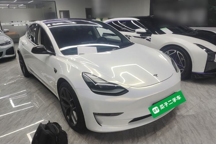 Used Tesla Model 3 2021 Performance High-Performance All-Wheel-Drive Version Front Right 45 Deg