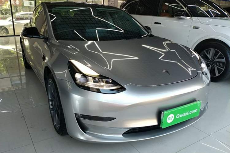 Used Tesla Model 3 2021 Performance High-Performance All-Wheel-Drive Version Front Right 45 Deg