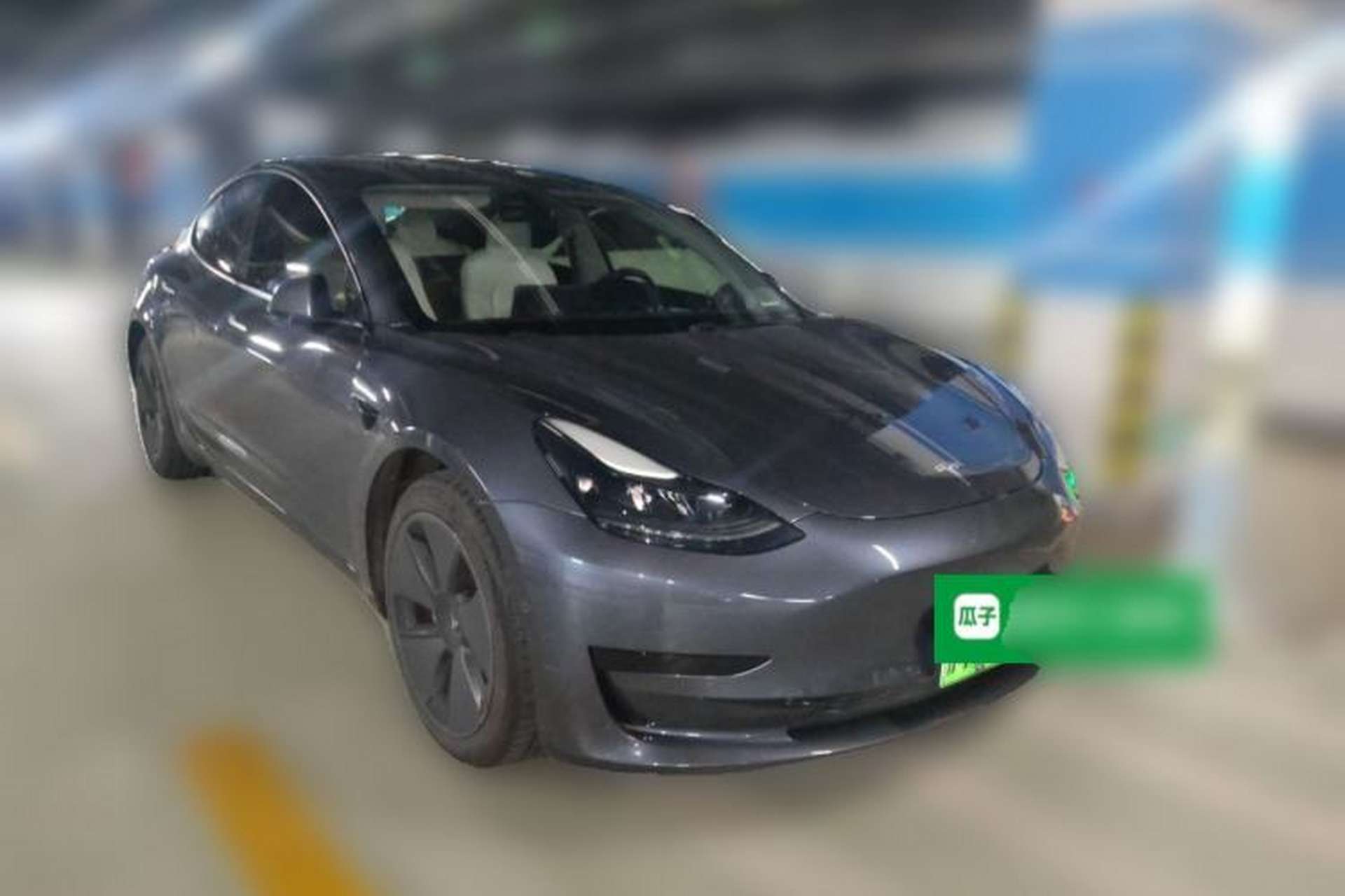 Used Tesla Model 3 2021 Standard Range Rear-Drive Upgraded Version Front Right 45 Deg