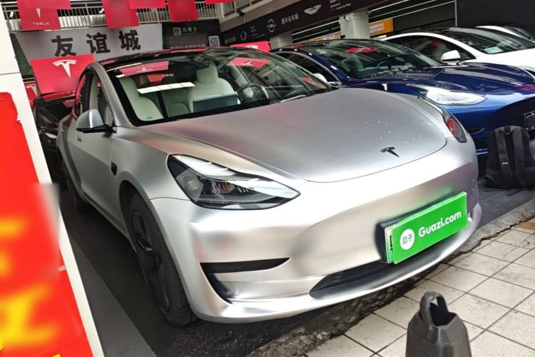 Used Tesla Model 3 2021 Revised Version Standard Range Rear-Wheel Drive Upgraded Edition 3D1 Front Right 45 Deg