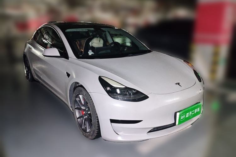 Used Tesla Model 3 2021 Standard Range Rear-Drive Upgraded Version Front Right 45 Deg