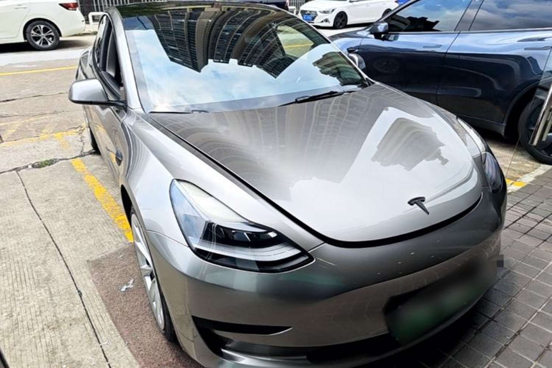 Used Tesla Model 3 2021 Standard Range Rear-Drive Upgraded Version Front Right 45 Deg