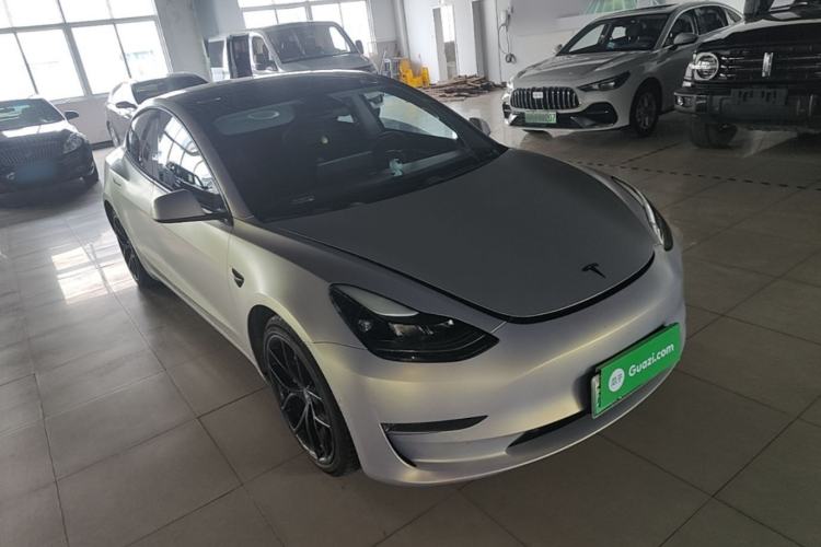 Used Tesla Model 3 2021 Performance High-Performance All-Wheel-Drive Version Front Right 45 Deg