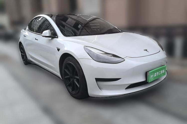 Used Tesla Model 3 2021 Standard Range Rear-Drive Upgraded Version Front Right 45 Deg