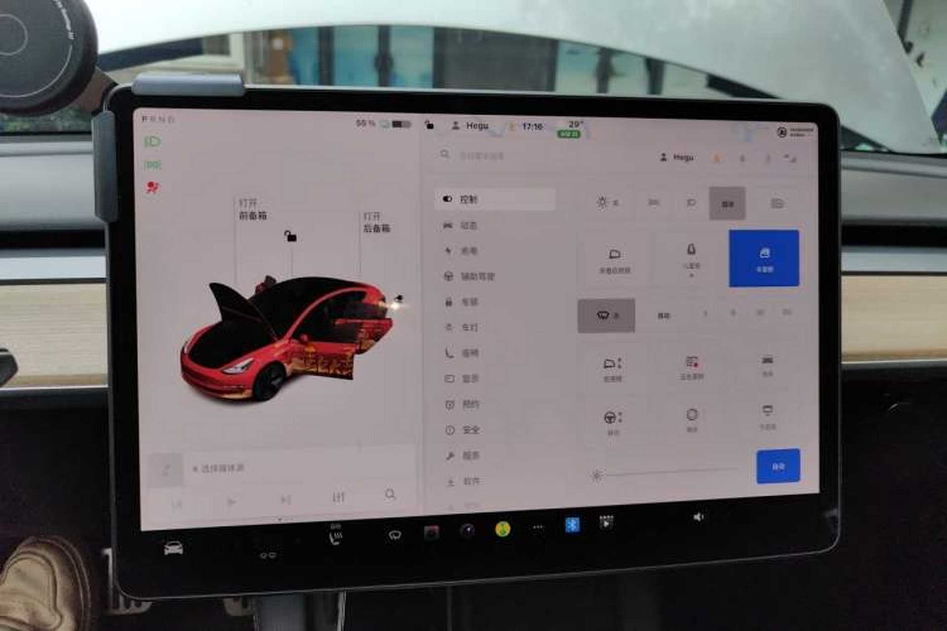 Used Tesla Model 3 2021 Revised Version Standard Range Rear-Wheel Drive Upgraded Edition 3D1 Instrument Cluster