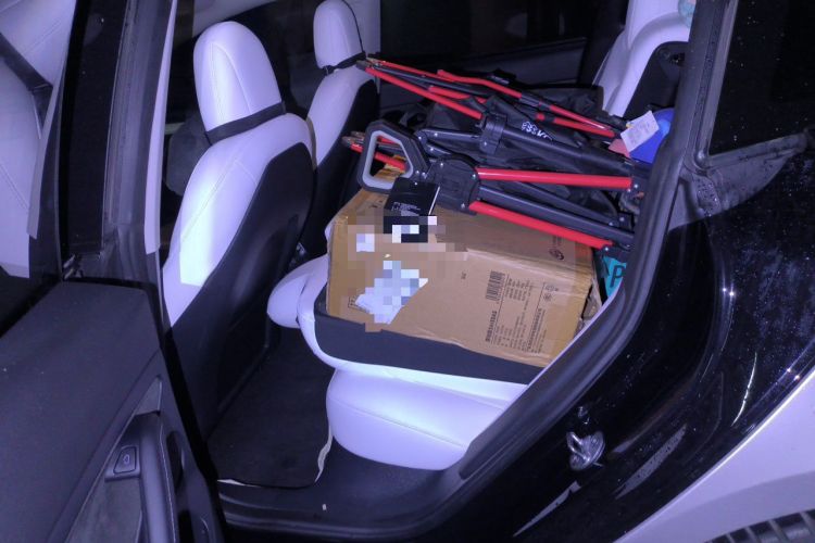 Used Tesla Model 3 2021 Standard Range Rear-Wheel Drive Upgraded Version 3D6 Left Rear Seat