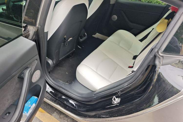 Used Tesla Model 3 2021 Revised Version Standard Range Rear-Wheel Drive Upgraded Edition 3D1 Left Rear Seat