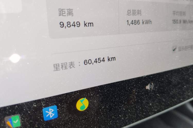 Used Tesla Model 3 2021 Revised Version II – Performance High-Performance All-Wheel-Drive Edition Odometer Close Up