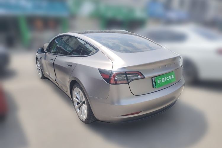Used Tesla Model 3 2021 Standard Range Rear-Drive Upgraded Version Rear Left 45 Deg
