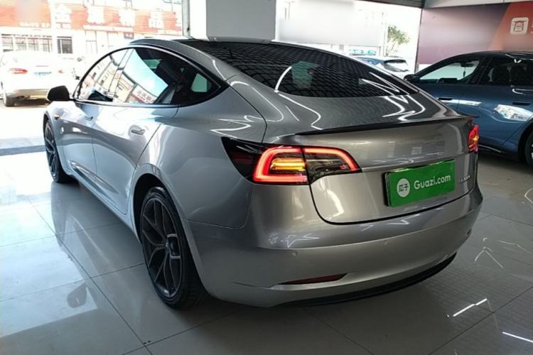 Used Tesla Model 3 2021 Performance High-Performance All-Wheel-Drive Version Rear Left 45 Deg