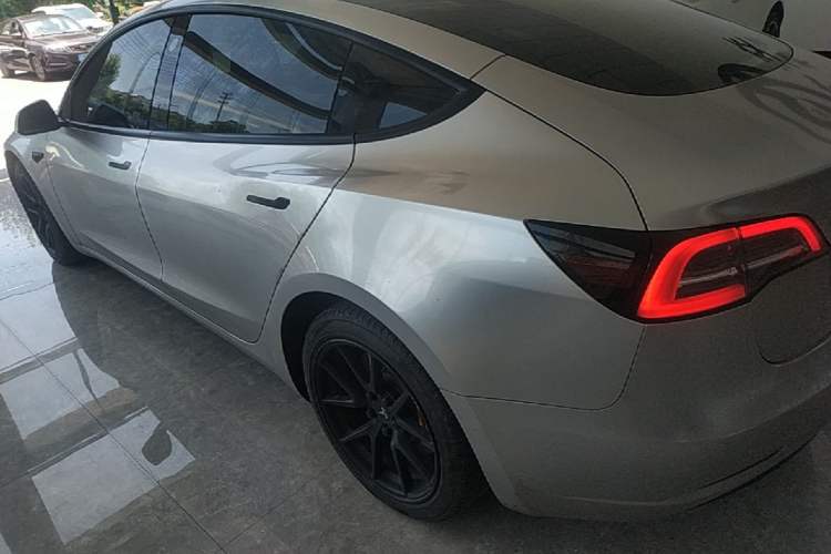 Used Tesla Model 3 2021 Standard Range Rear-Wheel Drive Upgraded Version 3D6 Rear Left 45 Deg